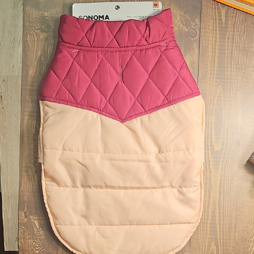 Sonoma Pet Color Block Puffer Jacket